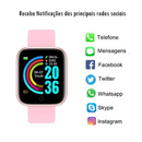 Relógio Inteligente Smartwatch D20 Bluetooth para IOS e Android